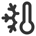иконки thermometer snowflake, thermometer, термометр, snowflake, снежинка