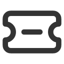 иконки ticket minus, ticket, билет, minus, минус
