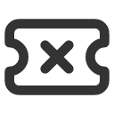 иконки ticket x, ticket, билет