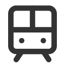 иконка tram front, tram, front