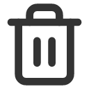 иконка trash, мусорный бак