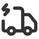 иконка truck electric, truck, грузовик, electric