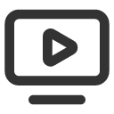 иконка tv minimal play, tv, телевизор, minimal, play, играть
