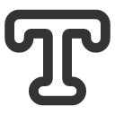 иконка type, шрифт
