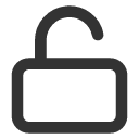 иконка unlock, замок