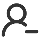 иконка user minus 2, user, пользователь, minus, минус