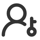 иконка user round key, user, пользователь, round, key, ключ