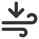 иконки wind arrow down, wind, ветер, arrow, стрелка, down
