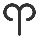 иконка zodiac aries, zodiac, aries, овен