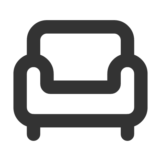 иконка armchair, кресло,