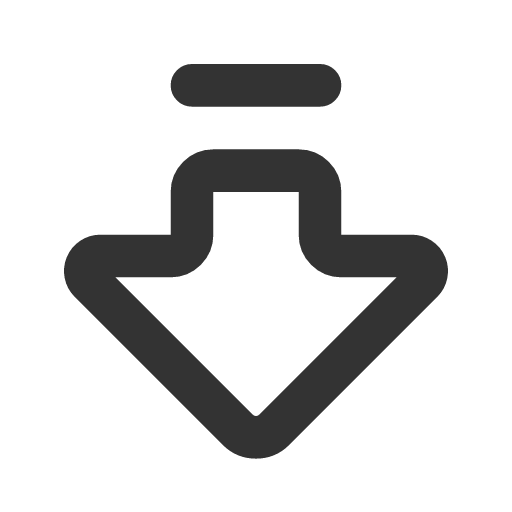 иконка arrow big down dash, arrow, стрелка, big, down, dash,
