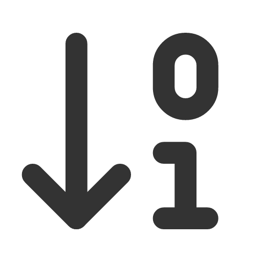 иконка arrow down 0 1, arrow, стрелка, down,