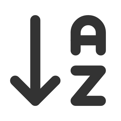 иконка arrow down az, arrow, стрелка, down, az,