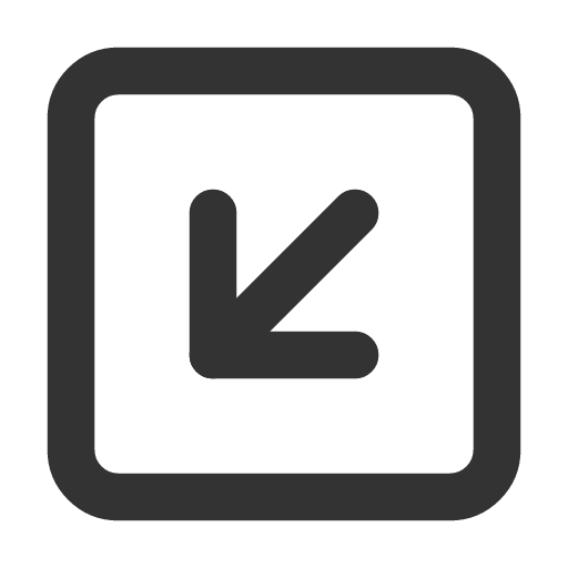 иконка arrow down left square, arrow, стрелка, down, left, square,