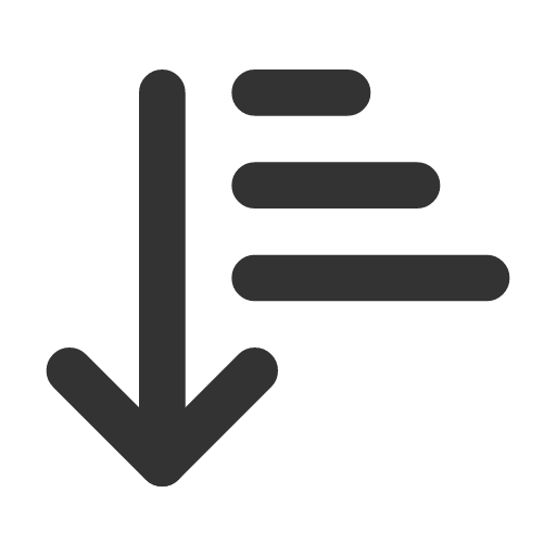 иконка arrow down narrow wide, arrow, стрелка, down, narrow, wide,
