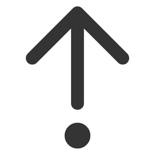 иконка arrow up from dot, arrow, стрелка, up, стрелка вверх, from, dot,