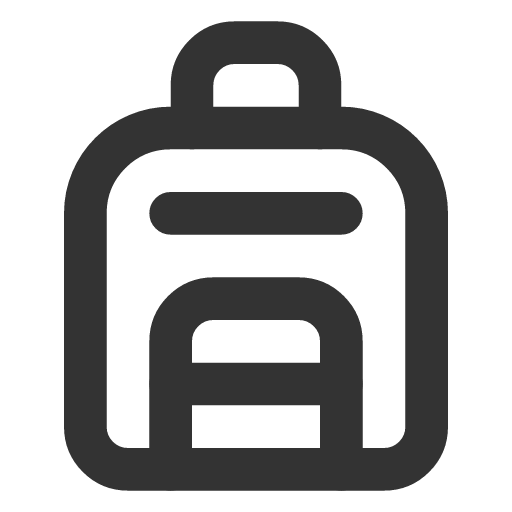 иконка backpack, походная сумка,