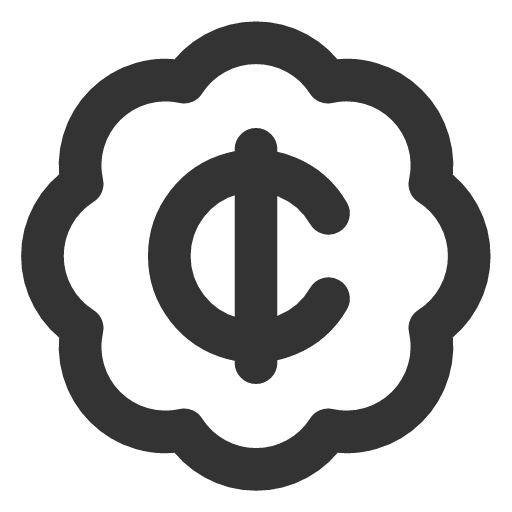 иконка badge cent, badge, бейдж, cent,