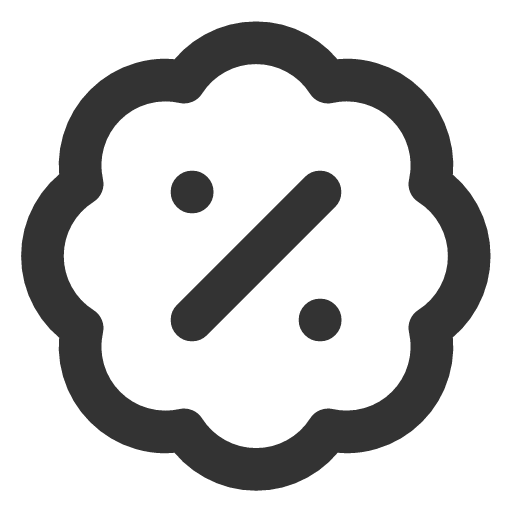 иконка badge percent, badge, бейдж, percent,