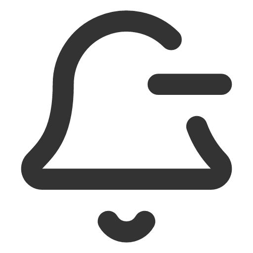 иконка bell minus, bell, колокольчик, minus, минус,