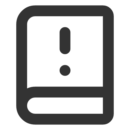 иконка book alert, book, книга, alert, предупреждение,