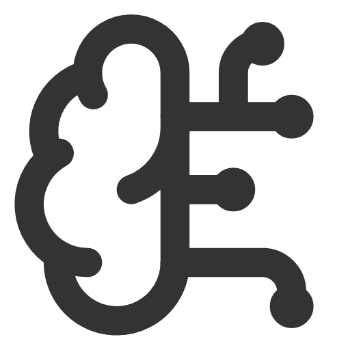 иконка brain circuit, brain, circuit,