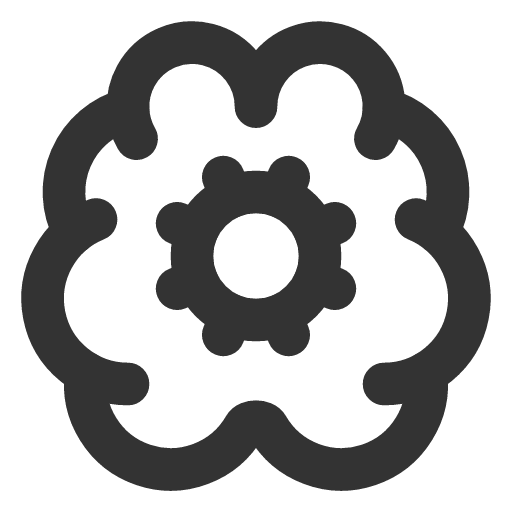 иконка brain cog, brain, cog,