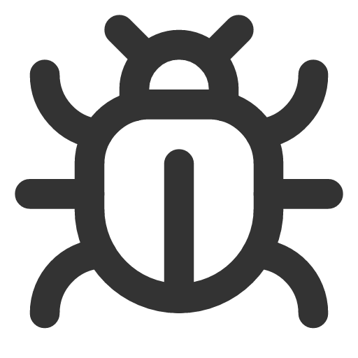 иконка bug, жук,