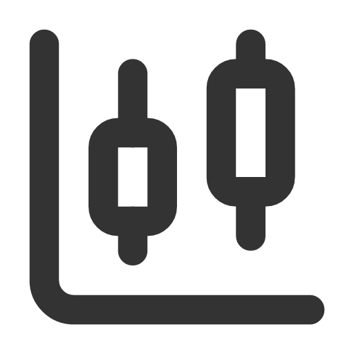 иконка candlestick chart, candlestick, chart, график,