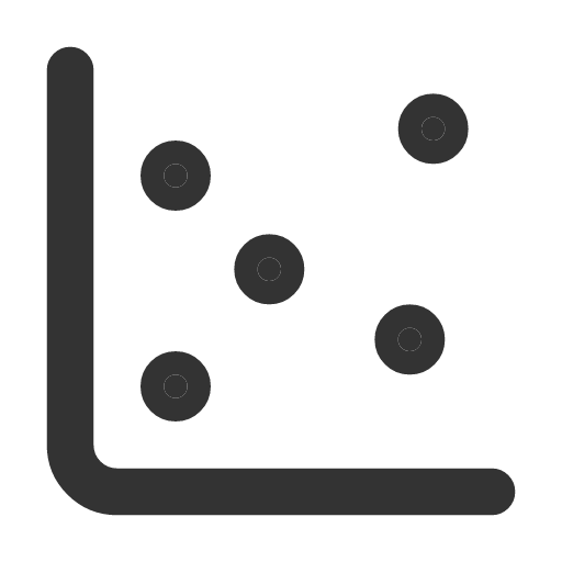 иконка chart scatter, chart, график, scatter,