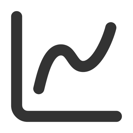иконка chart spline, chart, график, spline,