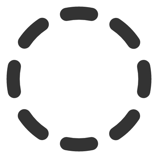 иконка circle dashed, circle, dashed,