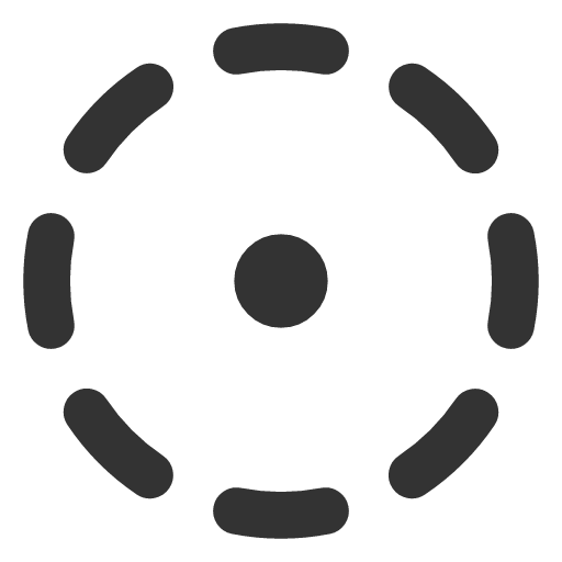 иконка circle dot dashed, circle, dot, dashed,