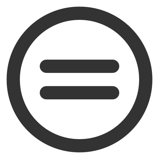 иконка circle equal, circle, equal,