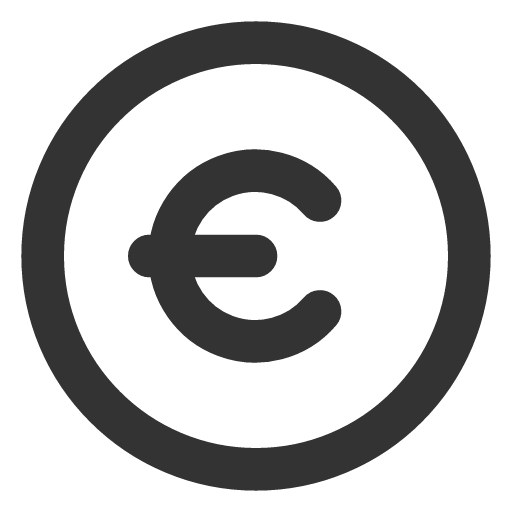 иконка circle euro, circle, euro, евро,