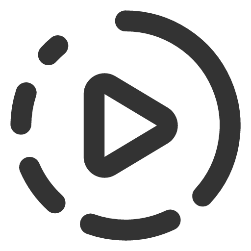 иконка circle fading play, circle, fading, play, играть,