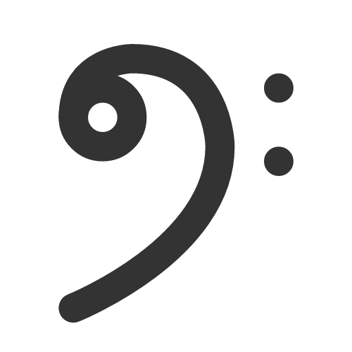 иконка clef bass, clef, bass,
