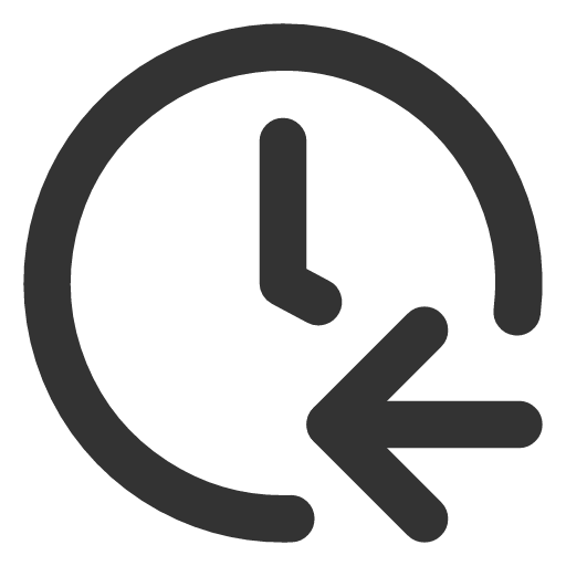иконка clock arrow left, clock, часы, arrow, стрелка, left,