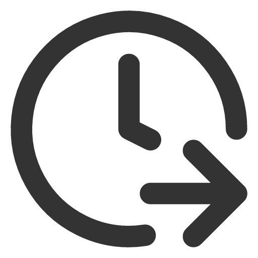 иконка clock arrow right, clock, часы, arrow, стрелка, right,