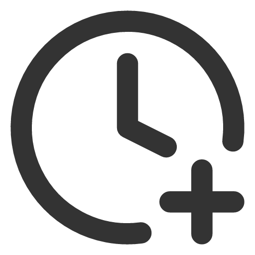 иконка clock plus, clock, часы, plus, плюс,