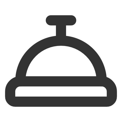 иконка concierge bell, concierge, bell, колокольчик,