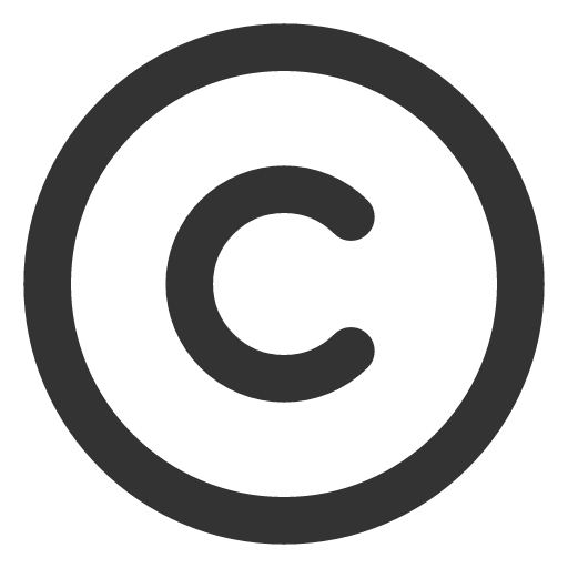 иконка copyright,