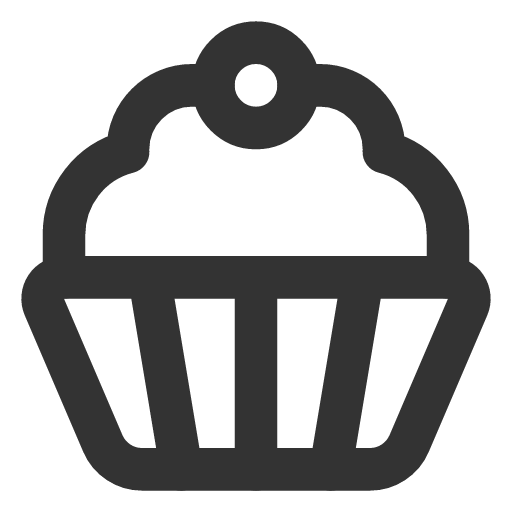 иконка cupcake, кекс,