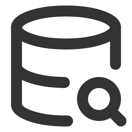 иконка database search, database, база данных, search, поиск,