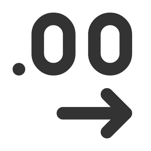 иконка decimals arrow right, decimals, arrow, стрелка, right,