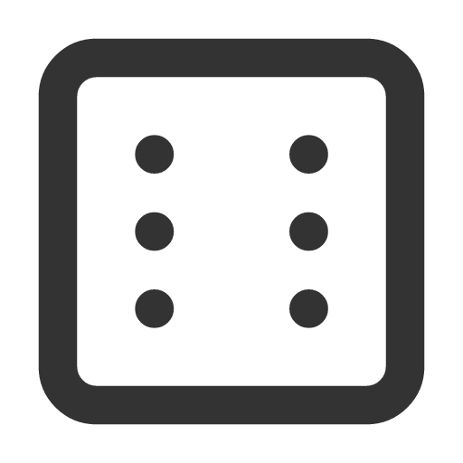 иконка dice 6, dice, игральная кость,