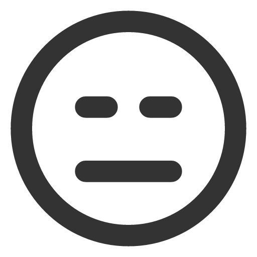 иконка face expressionless, face, смайлик, expressionless,