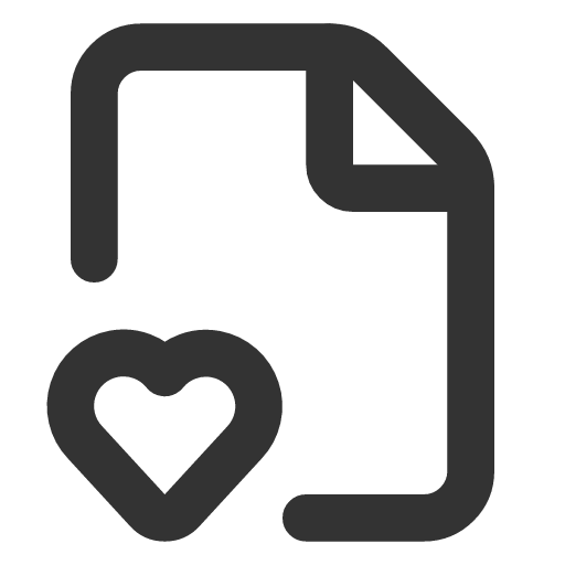 иконка file heart, file, файл, heart, сердце,