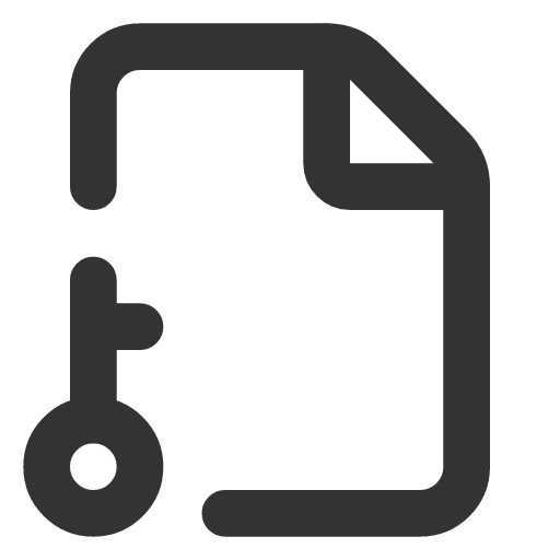 иконка file key, file, файл, key, ключ,