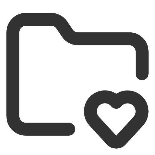 иконка folder heart, folder, папка, heart, сердце,